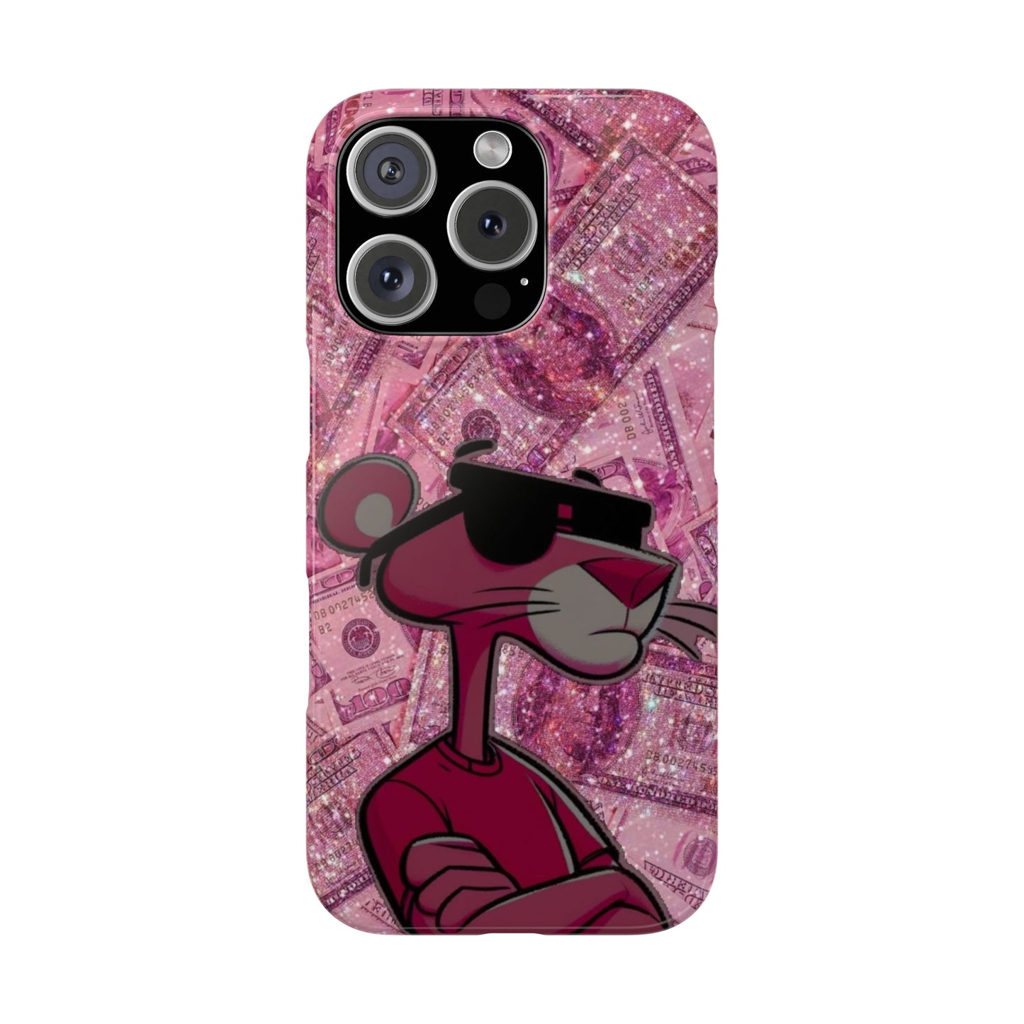 Cool Pink Panther Snap Cases for Phone, Trendy Art Cover, Stylish Accessory for Youth, Gift Idea for Birthdays & Holidays