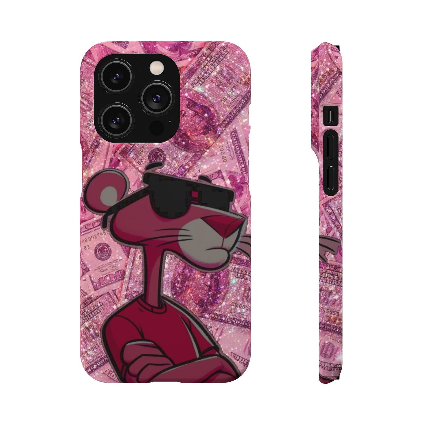 Cool Pink Panther Snap Cases for Phone, Trendy Art Cover, Stylish Accessory for Youth, Gift Idea for Birthdays & Holidays