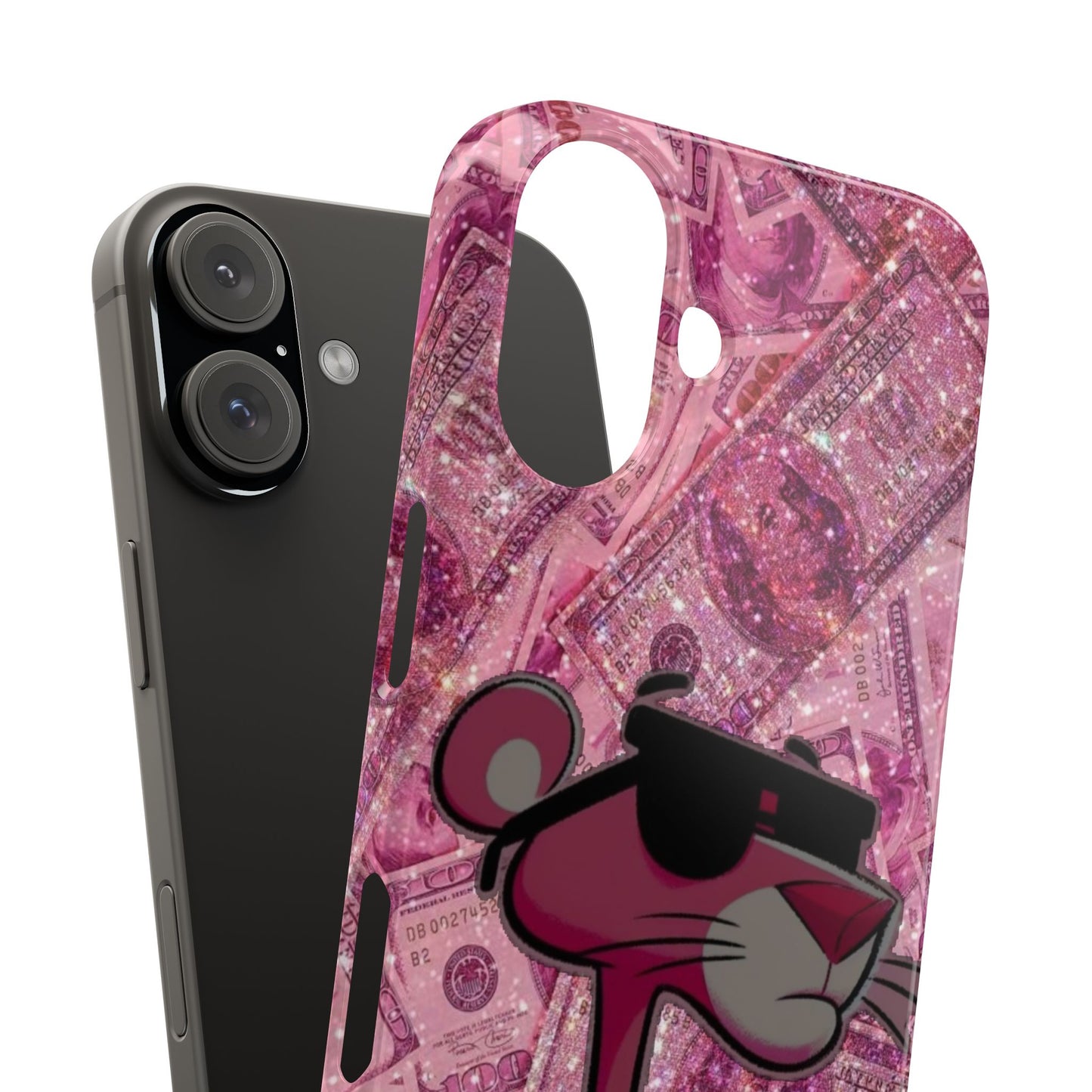 Cool Pink Panther Snap Cases for Phone, Trendy Art Cover, Stylish Accessory for Youth, Gift Idea for Birthdays & Holidays