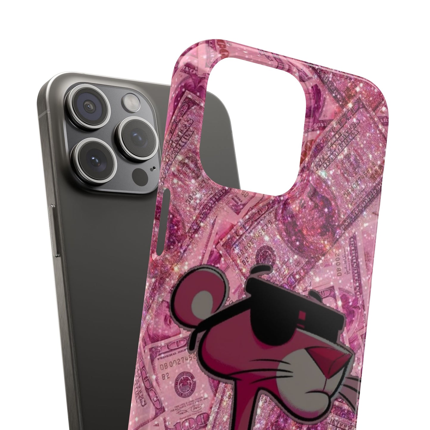 Cool Pink Panther Snap Cases for Phone, Trendy Art Cover, Stylish Accessory for Youth, Gift Idea for Birthdays & Holidays