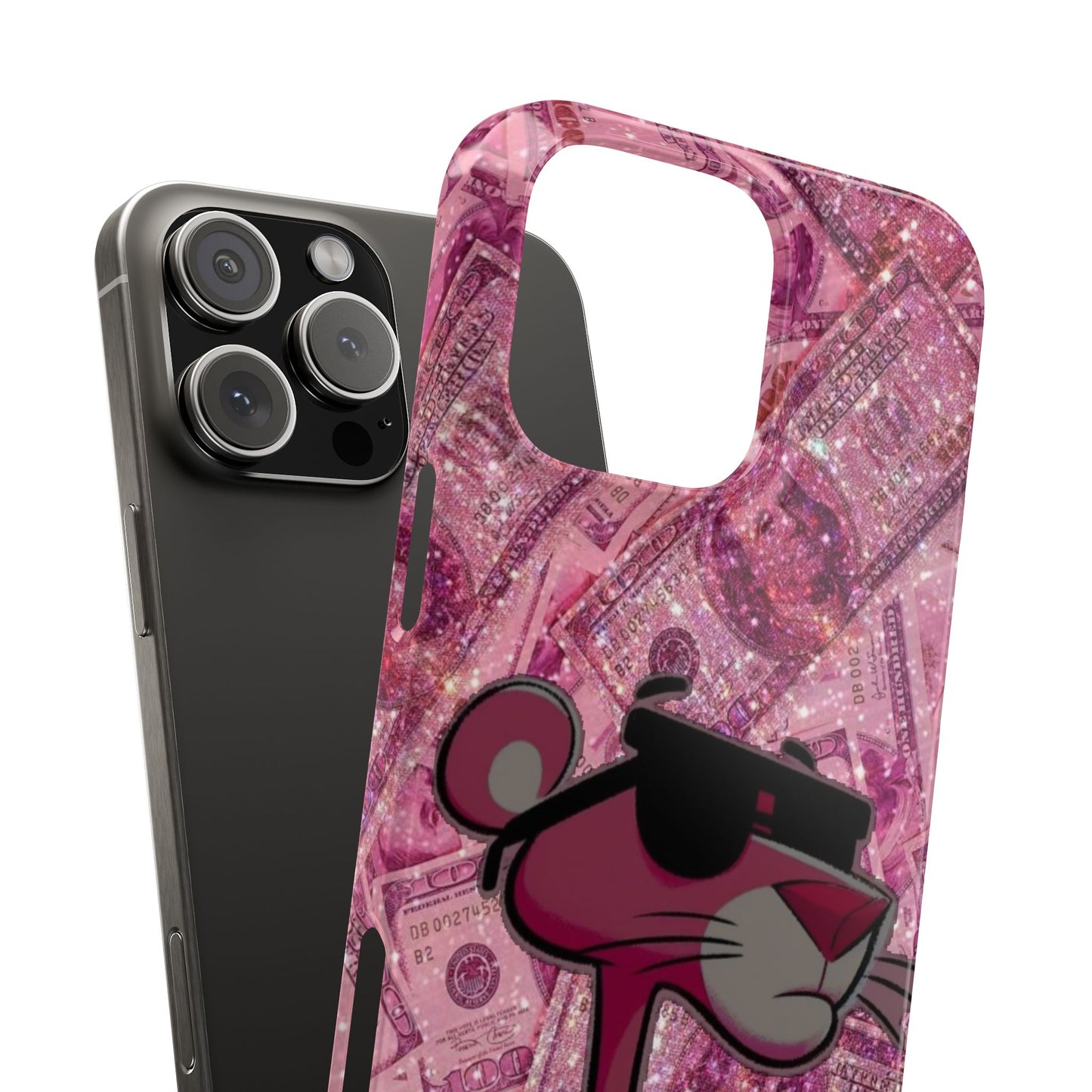 Cool Pink Panther Snap Cases for Phone, Trendy Art Cover, Stylish Accessory for Youth, Gift Idea for Birthdays & Holidays