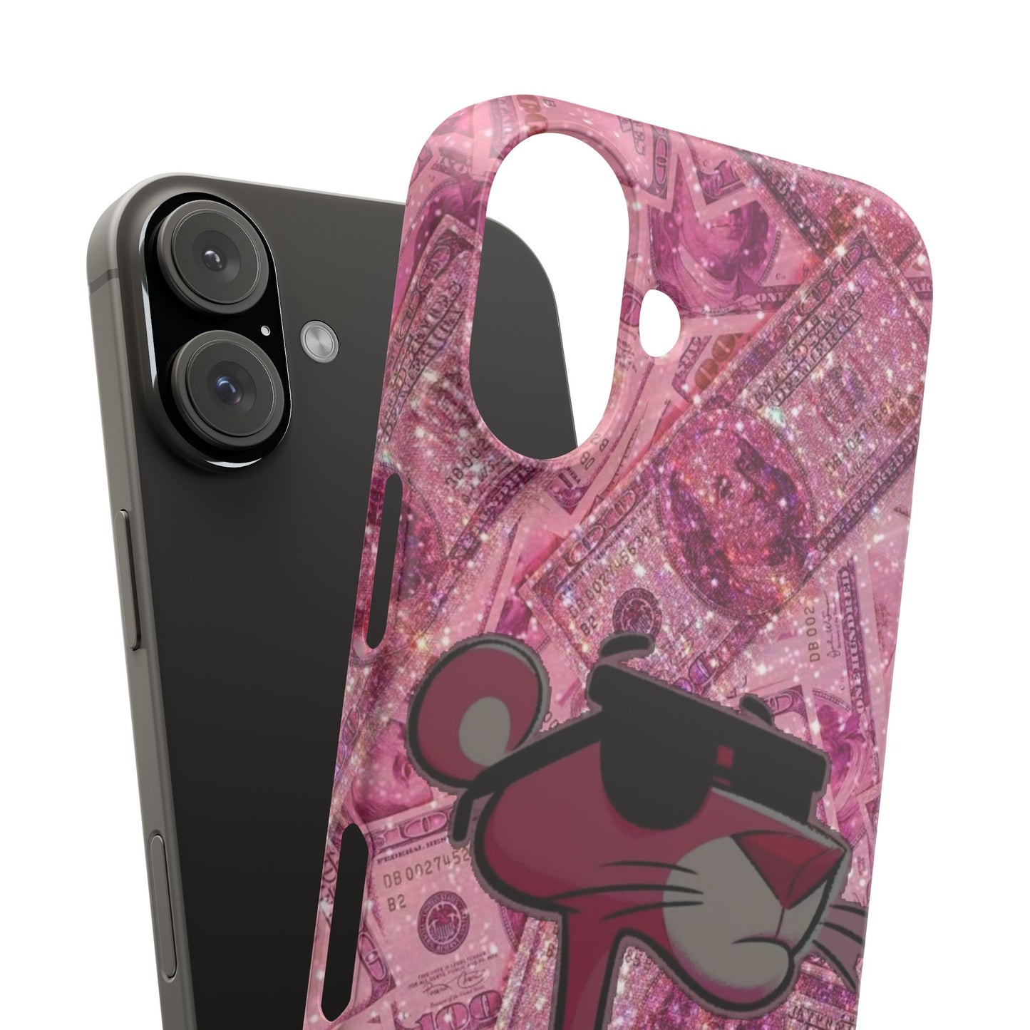 Cool Pink Panther Snap Cases for Phone, Trendy Art Cover, Stylish Accessory for Youth, Gift Idea for Birthdays & Holidays