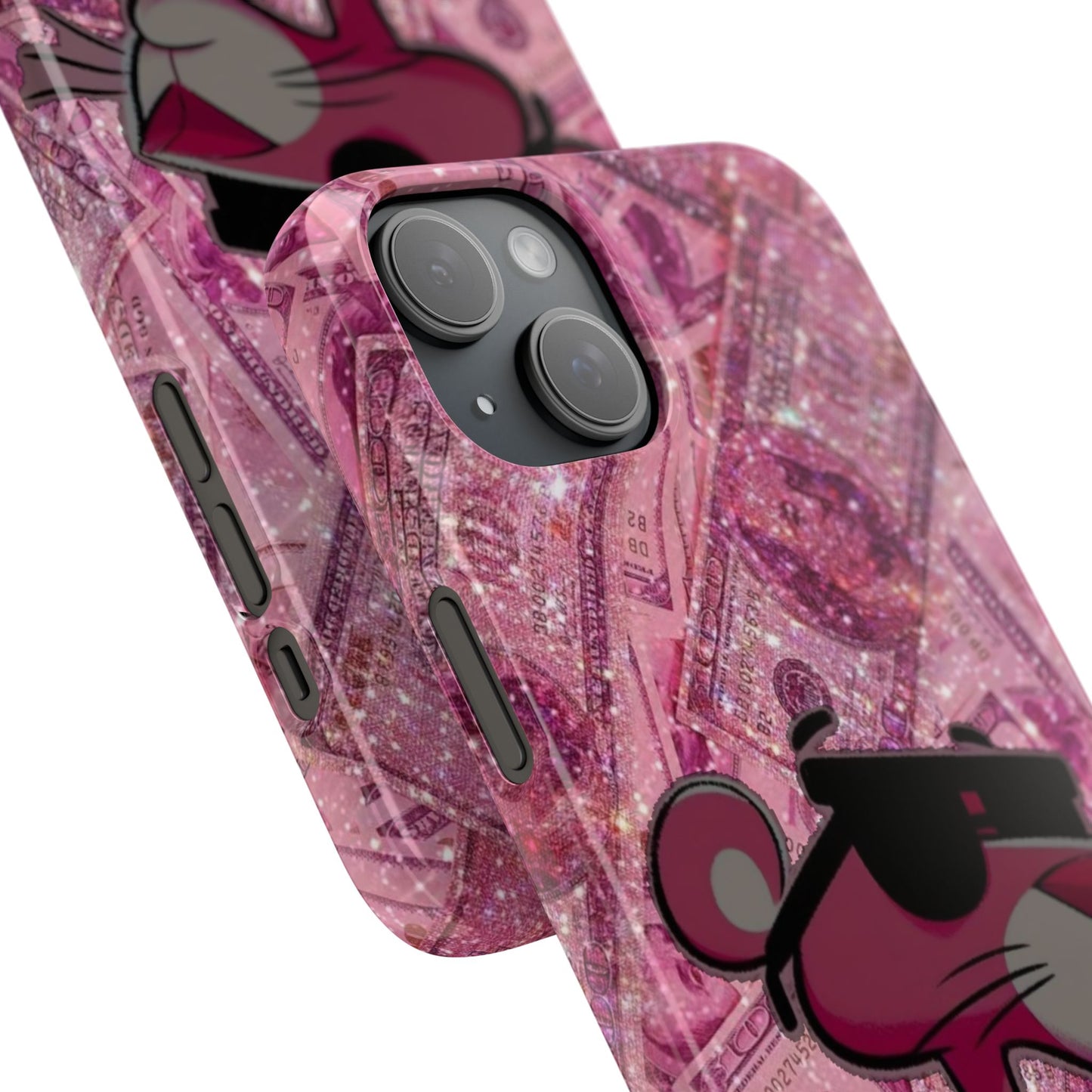 Cool Pink Panther Snap Cases for Phone, Trendy Art Cover, Stylish Accessory for Youth, Gift Idea for Birthdays & Holidays