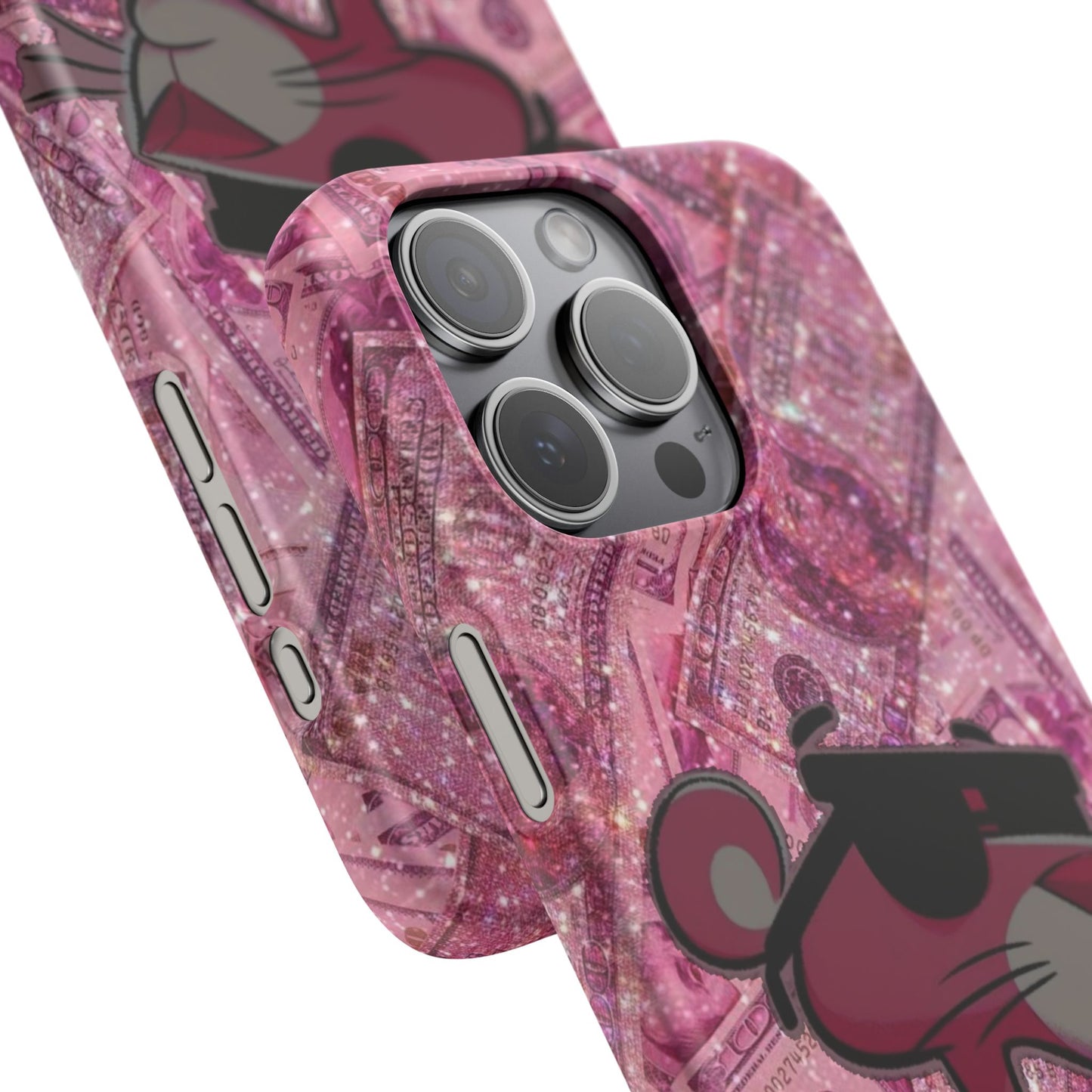 Cool Pink Panther Snap Cases for Phone, Trendy Art Cover, Stylish Accessory for Youth, Gift Idea for Birthdays & Holidays