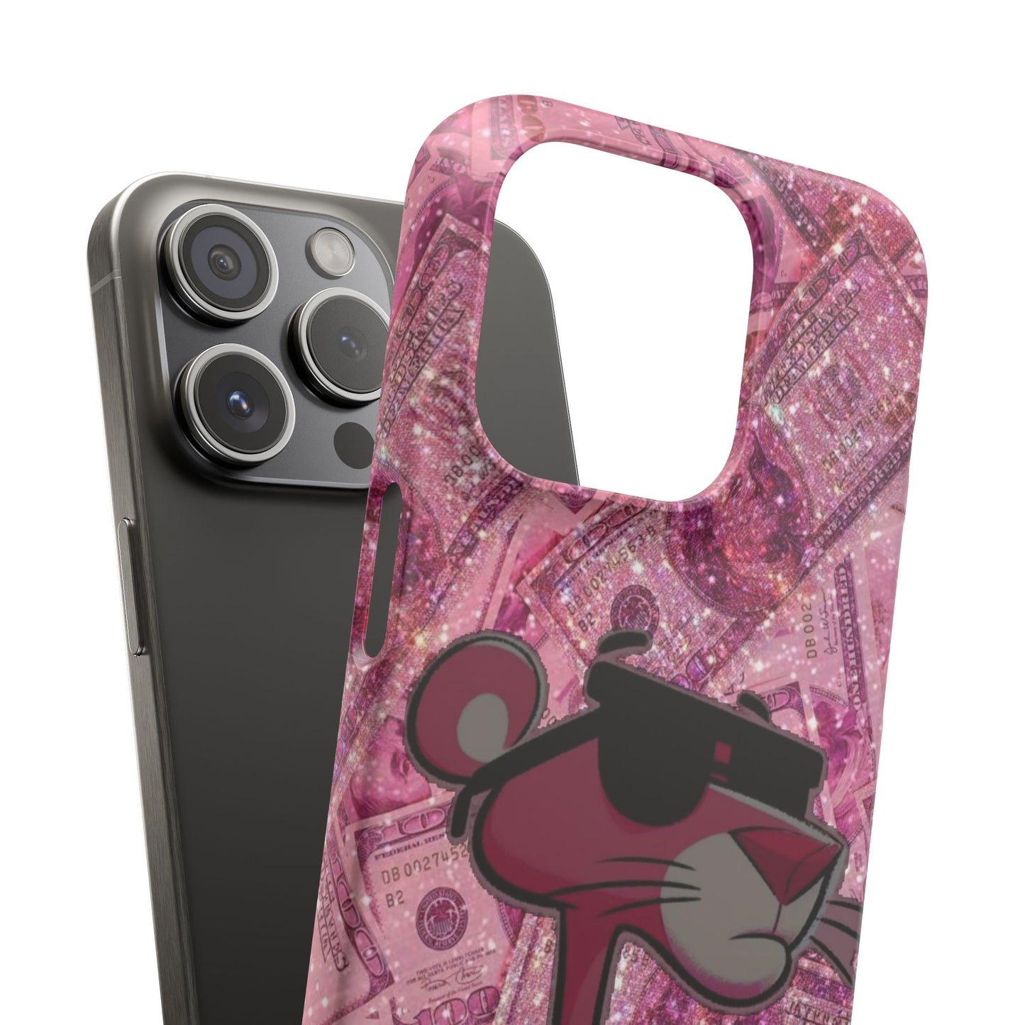 Cool Pink Panther Snap Cases for Phone, Trendy Art Cover, Stylish Accessory for Youth, Gift Idea for Birthdays & Holidays