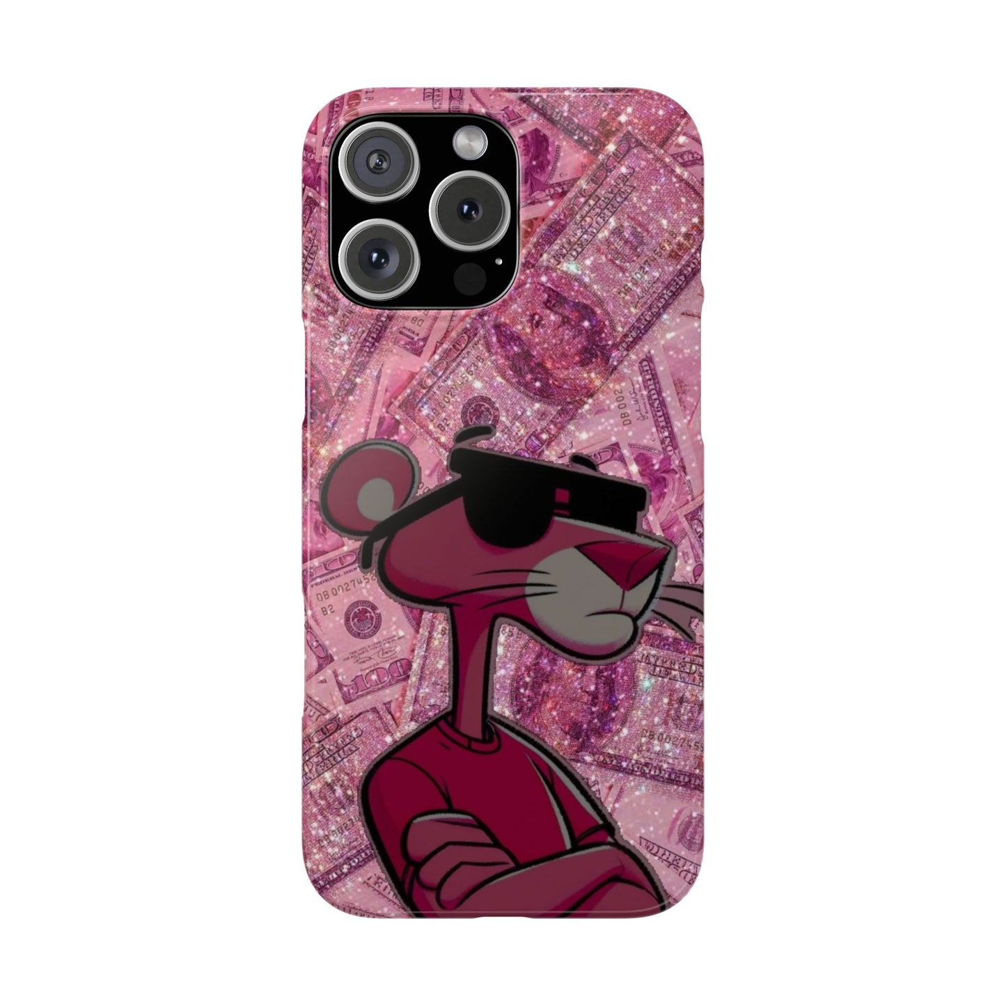 Cool Pink Panther Snap Cases for Phone, Trendy Art Cover, Stylish Accessory for Youth, Gift Idea for Birthdays & Holidays