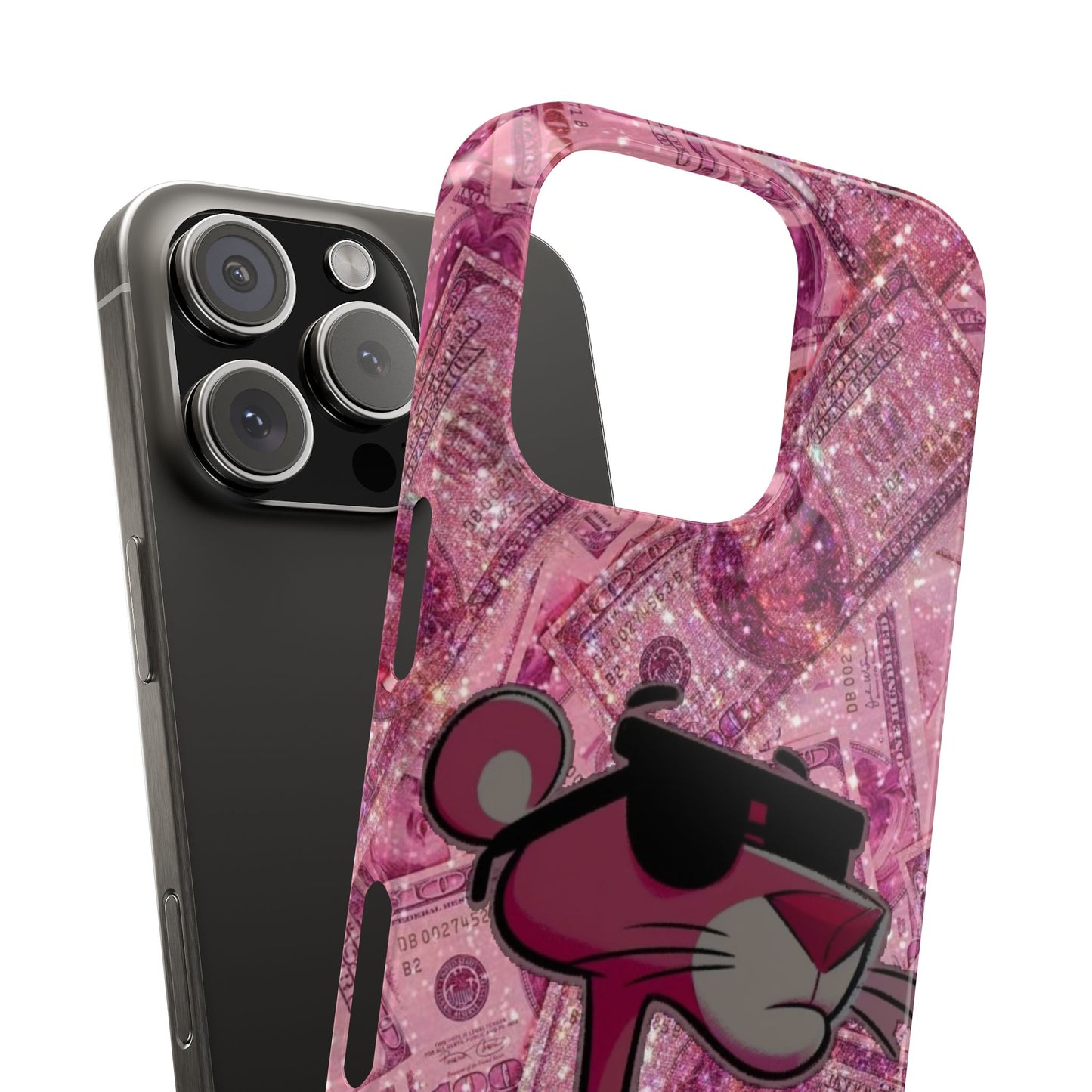 Cool Pink Panther Snap Cases for Phone, Trendy Art Cover, Stylish Accessory for Youth, Gift Idea for Birthdays & Holidays