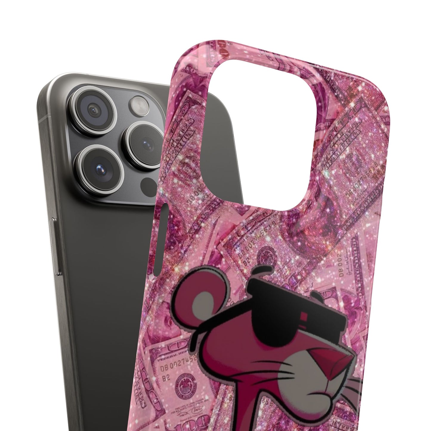 Cool Pink Panther Snap Cases for Phone, Trendy Art Cover, Stylish Accessory for Youth, Gift Idea for Birthdays & Holidays