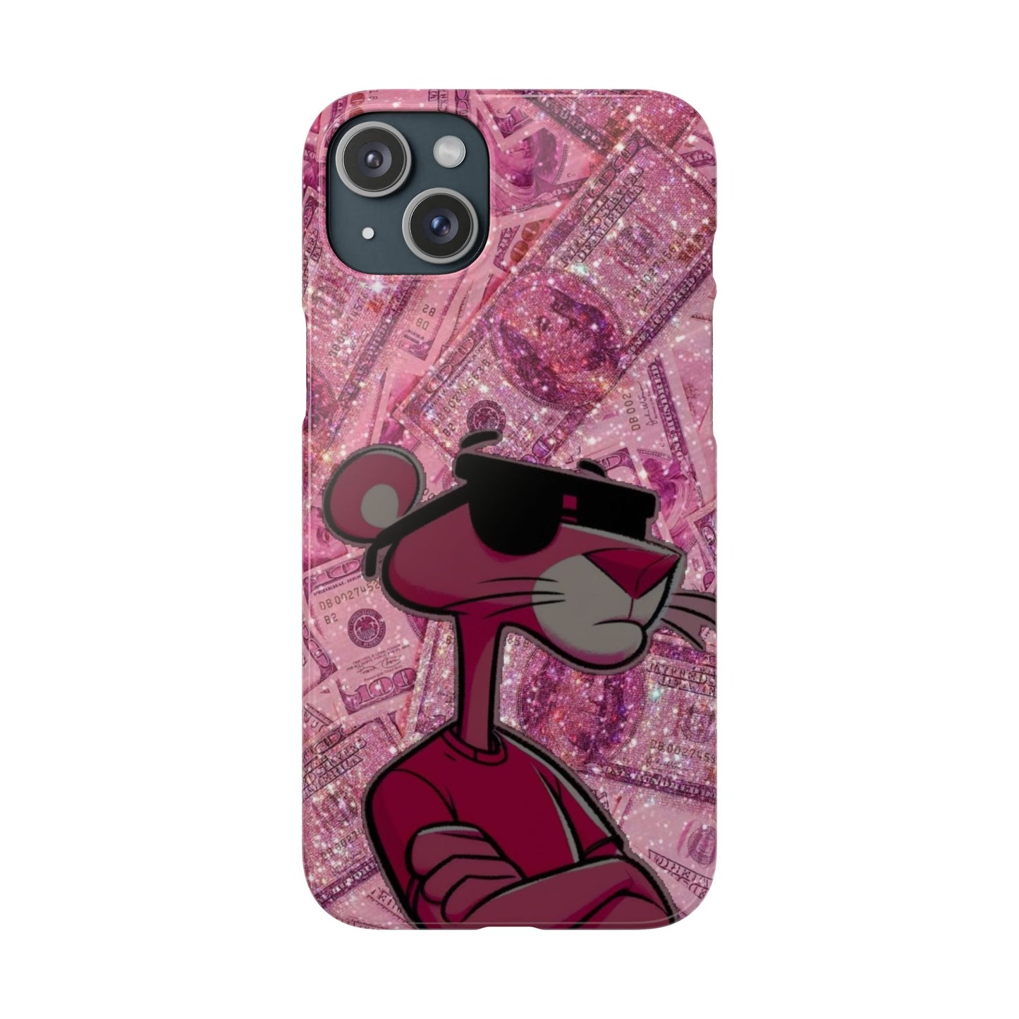 Cool Pink Panther Snap Cases for Phone, Trendy Art Cover, Stylish Accessory for Youth, Gift Idea for Birthdays & Holidays