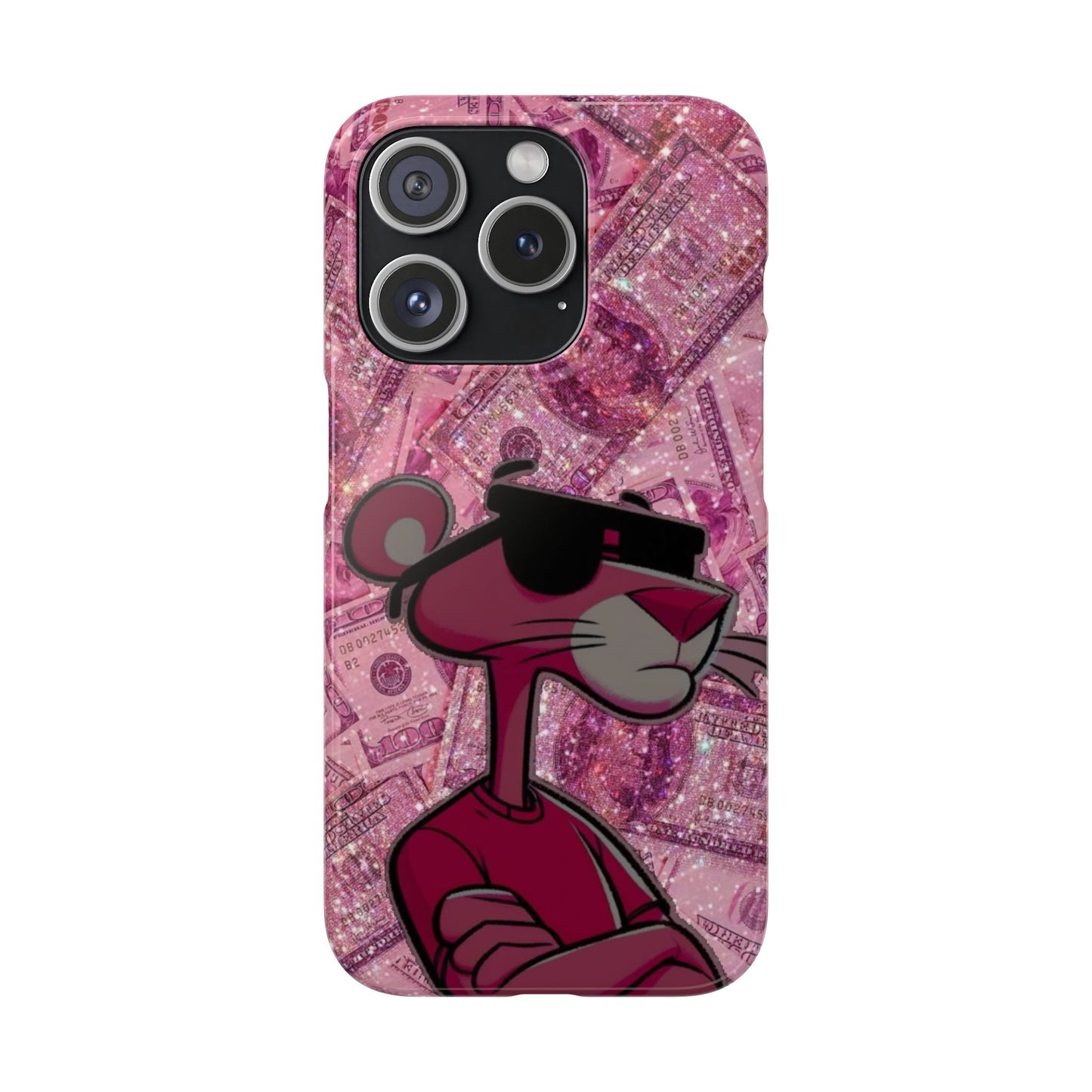 Cool Pink Panther Snap Cases for Phone, Trendy Art Cover, Stylish Accessory for Youth, Gift Idea for Birthdays & Holidays