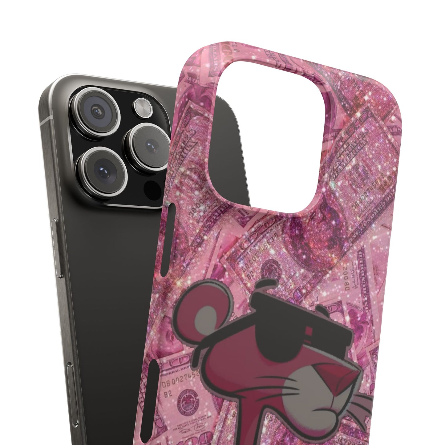 Cool Pink Panther Snap Cases for Phone, Trendy Art Cover, Stylish Accessory for Youth, Gift Idea for Birthdays & Holidays