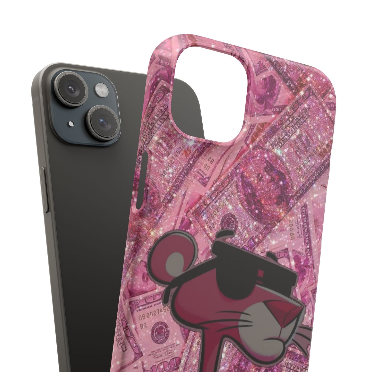 Cool Pink Panther Snap Cases for Phone, Trendy Art Cover, Stylish Accessory for Youth, Gift Idea for Birthdays & Holidays