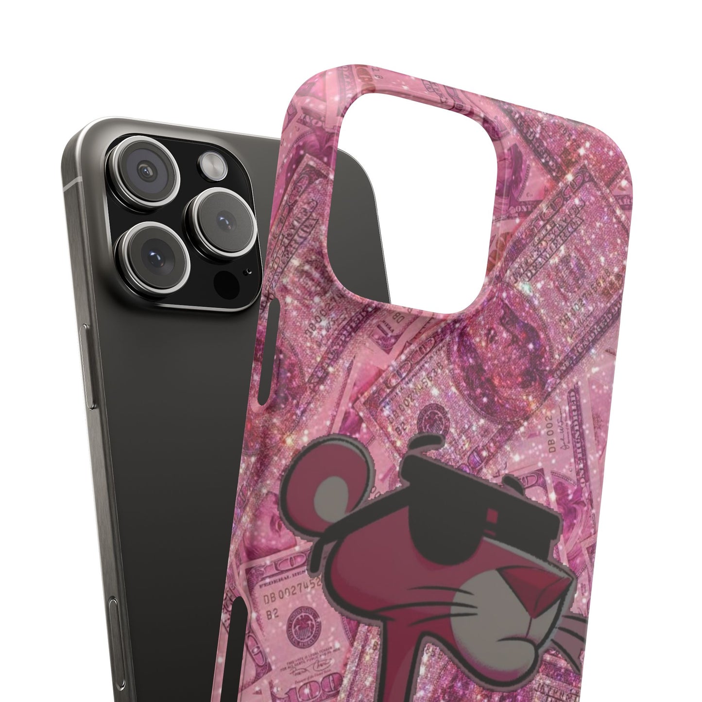 Cool Pink Panther Snap Cases for Phone, Trendy Art Cover, Stylish Accessory for Youth, Gift Idea for Birthdays & Holidays
