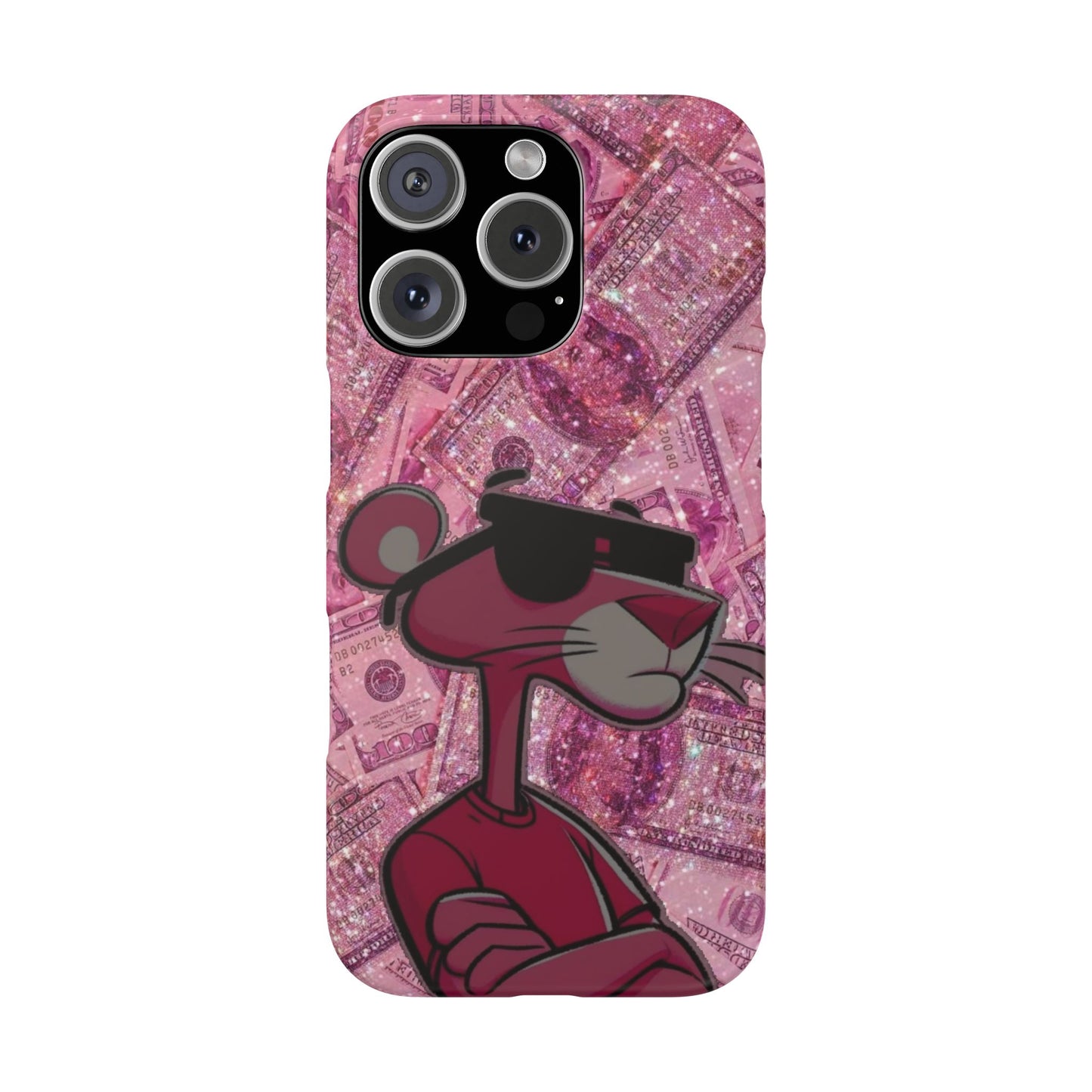 Cool Pink Panther Snap Cases for Phone, Trendy Art Cover, Stylish Accessory for Youth, Gift Idea for Birthdays & Holidays
