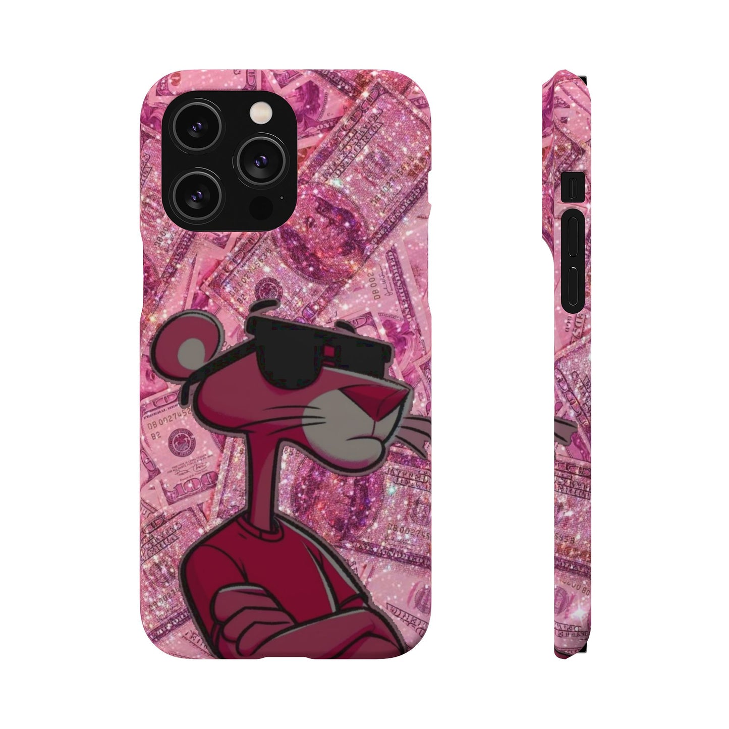 Cool Pink Panther Snap Cases for Phone, Trendy Art Cover, Stylish Accessory for Youth, Gift Idea for Birthdays & Holidays