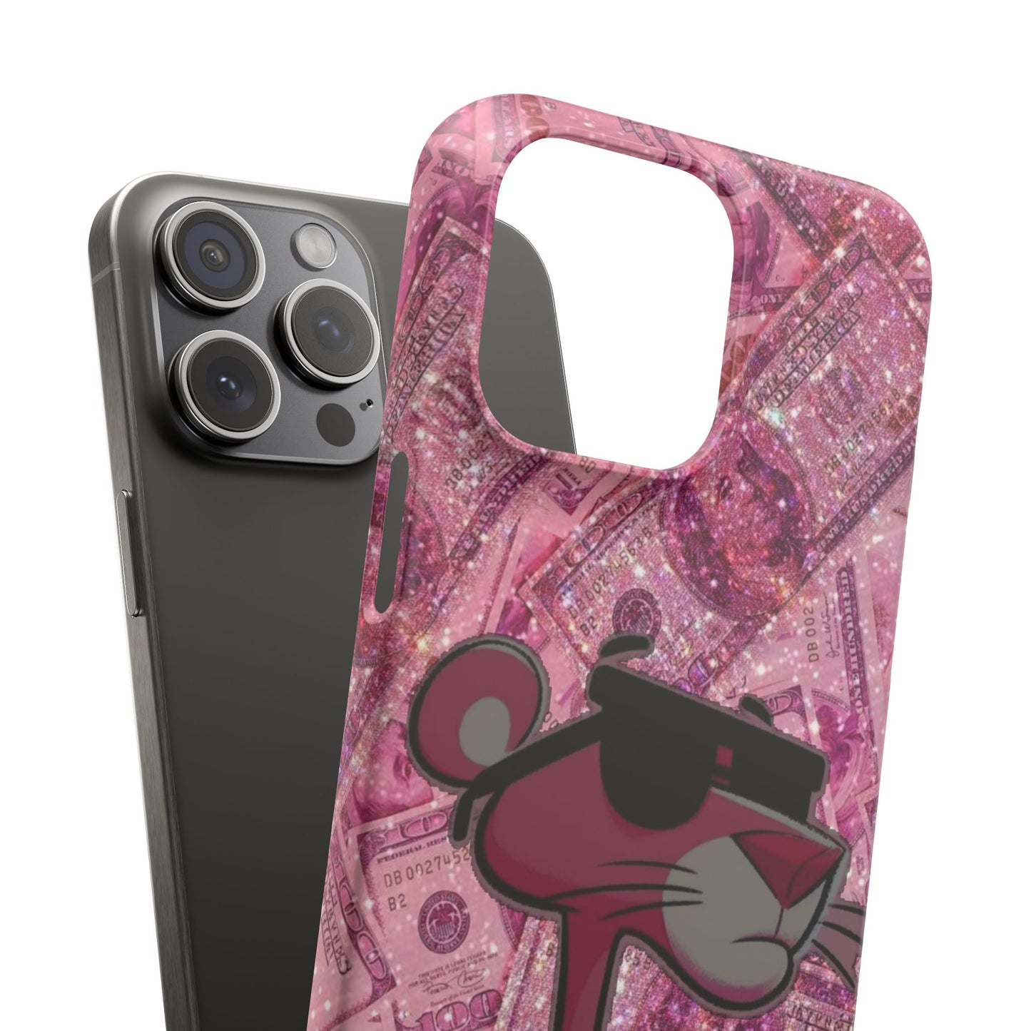 Cool Pink Panther Snap Cases for Phone, Trendy Art Cover, Stylish Accessory for Youth, Gift Idea for Birthdays & Holidays
