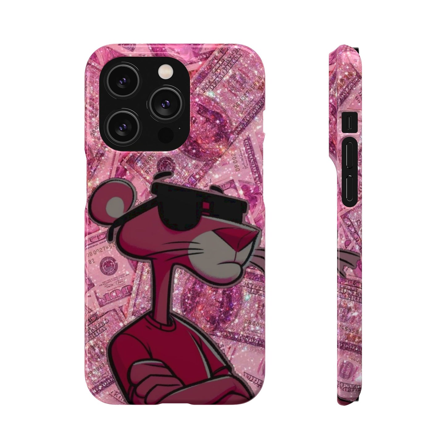 Cool Pink Panther Snap Cases for Phone, Trendy Art Cover, Stylish Accessory for Youth, Gift Idea for Birthdays & Holidays
