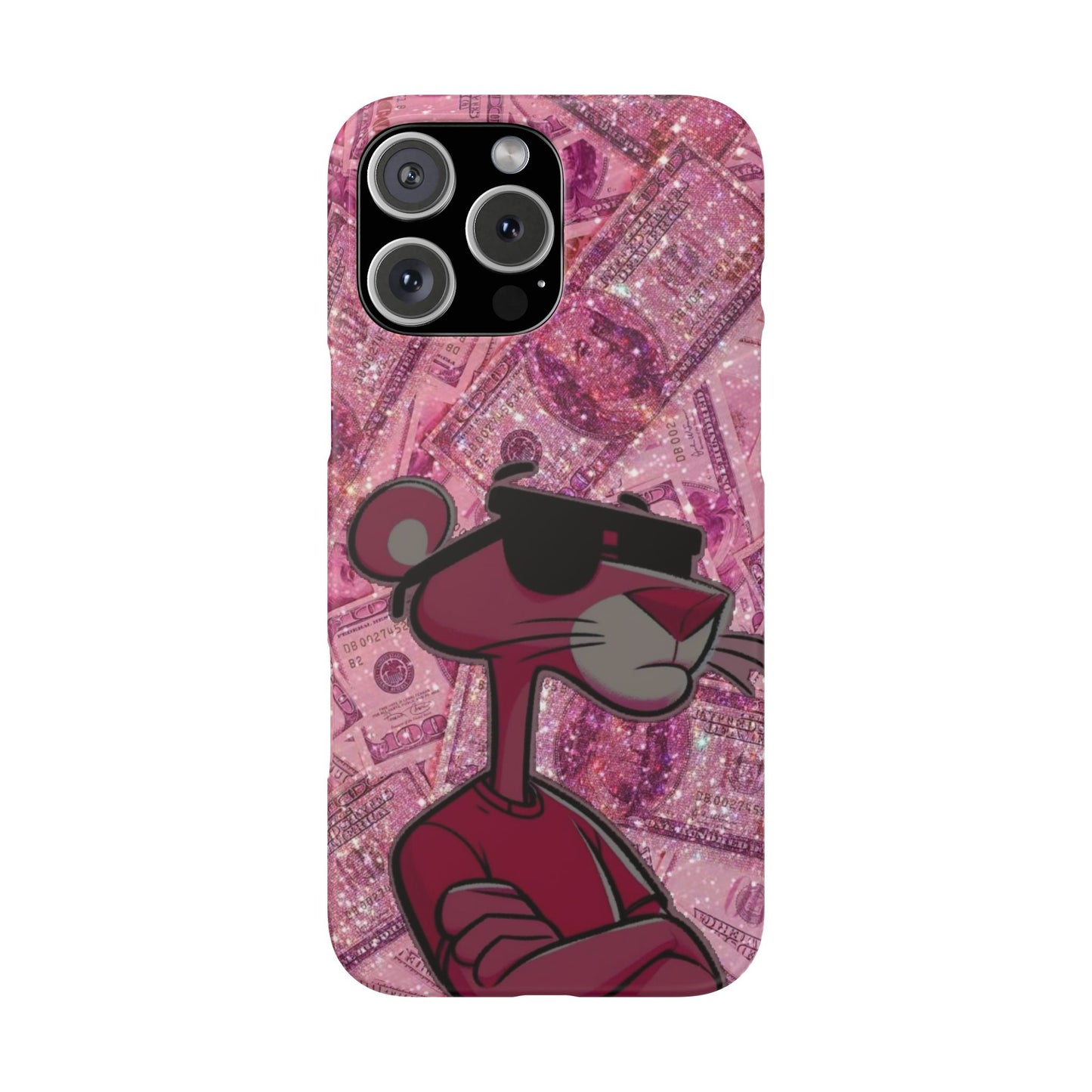 Cool Pink Panther Snap Cases for Phone, Trendy Art Cover, Stylish Accessory for Youth, Gift Idea for Birthdays & Holidays