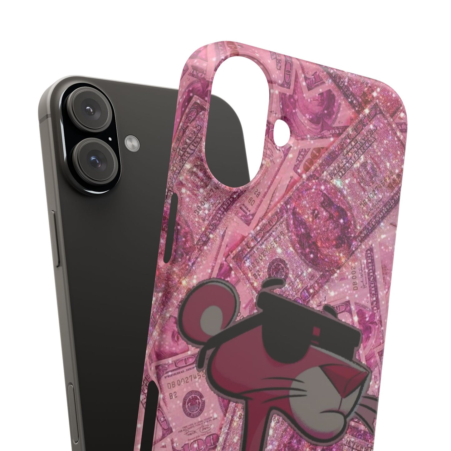 Cool Pink Panther Snap Cases for Phone, Trendy Art Cover, Stylish Accessory for Youth, Gift Idea for Birthdays & Holidays