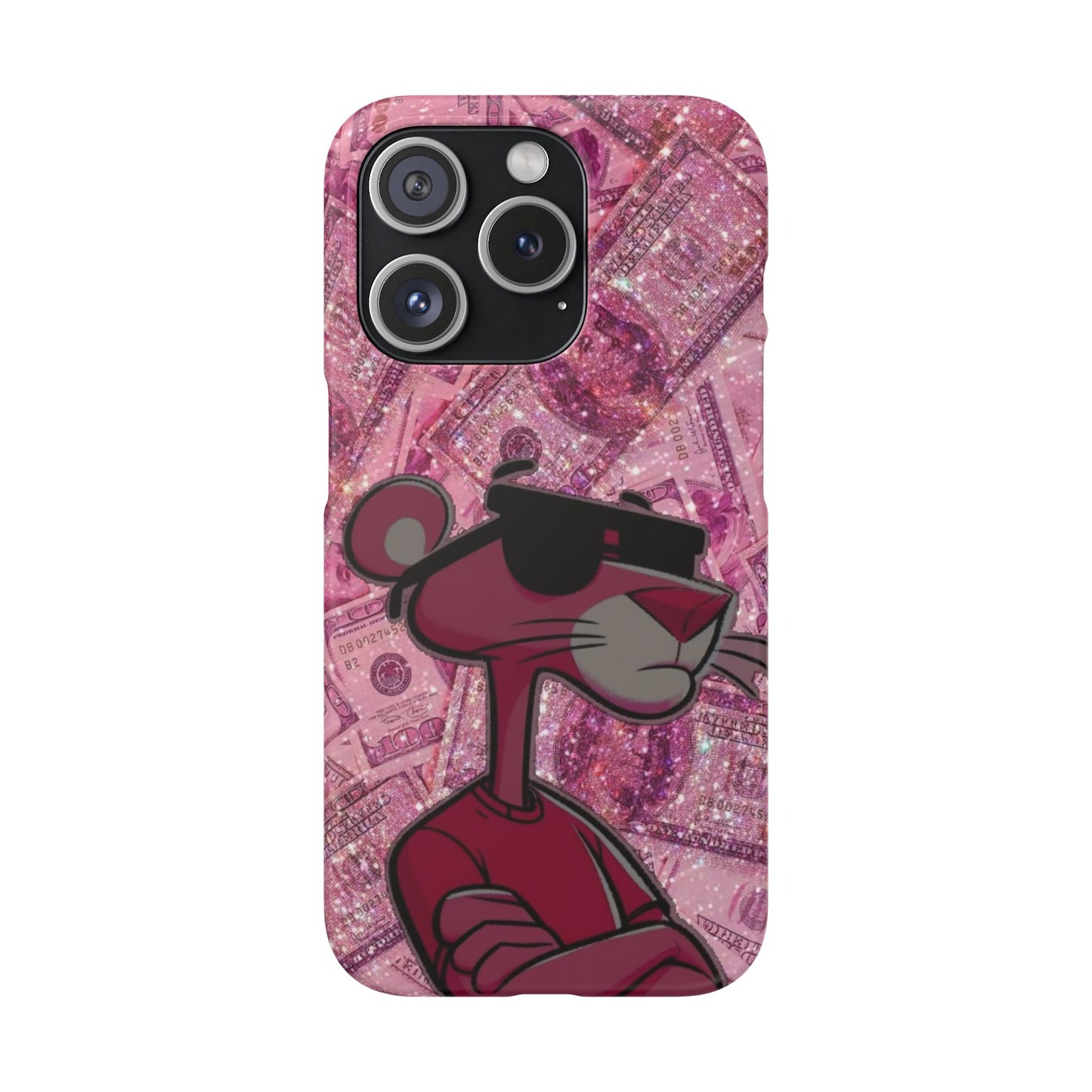 Cool Pink Panther Snap Cases for Phone, Trendy Art Cover, Stylish Accessory for Youth, Gift Idea for Birthdays & Holidays