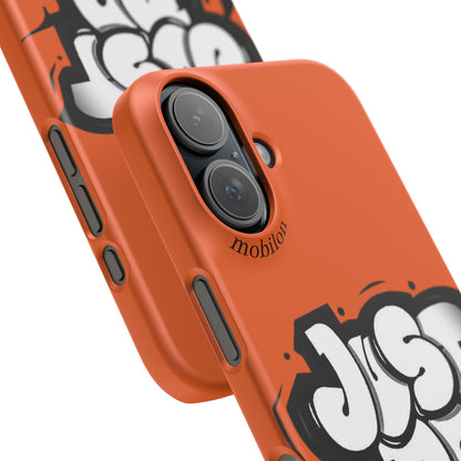 Urban Graffiti Phone Case - Stylish Snap Case for Trendsetters, Gifts for Her, Birthday Present, Tech Accessories, Just Do It!