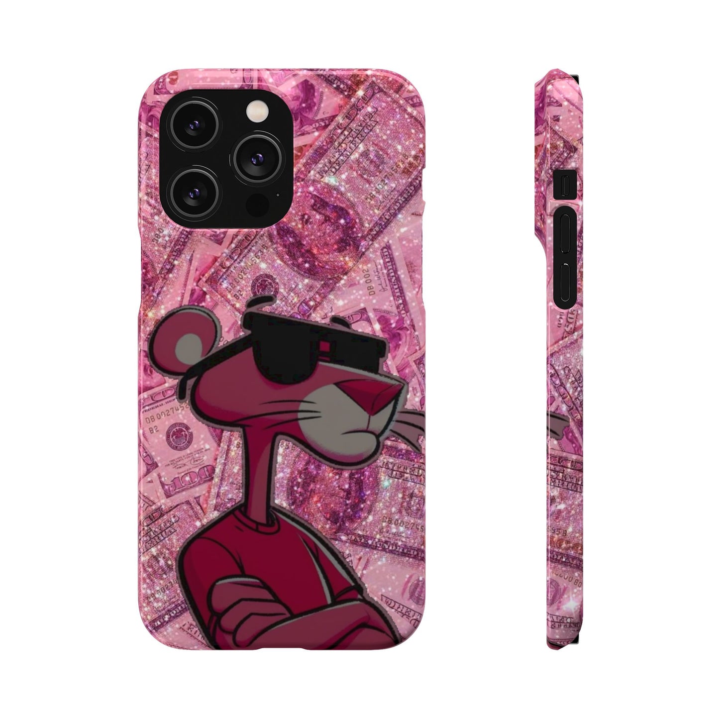 Cool Pink Panther Snap Cases for Phone, Trendy Art Cover, Stylish Accessory for Youth, Gift Idea for Birthdays & Holidays