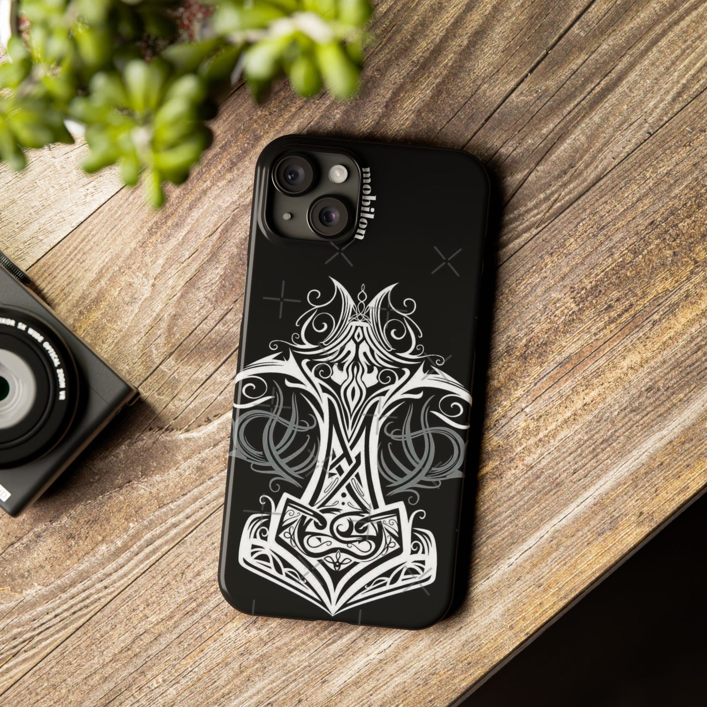 Notable Tribal Design Slim Phone Case, Unique Gift for Him, Personalized Mobile Cover, Durable Phone Accessory, Ideal for Birthdays, [...]