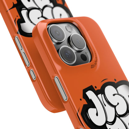 Urban Graffiti Phone Case - Stylish Snap Case for Trendsetters, Gifts for Her, Birthday Present, Tech Accessories, Just Do It!