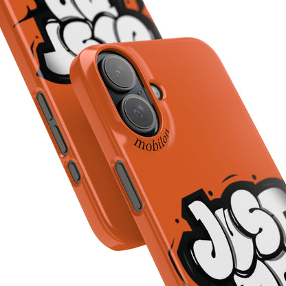 Urban Graffiti Phone Case - Stylish Snap Case for Trendsetters, Gifts for Her, Birthday Present, Tech Accessories, Just Do It!