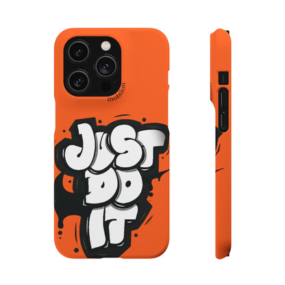 Urban Graffiti Phone Case - Stylish Snap Case for Trendsetters, Gifts for Her, Birthday Present, Tech Accessories, Just Do It!