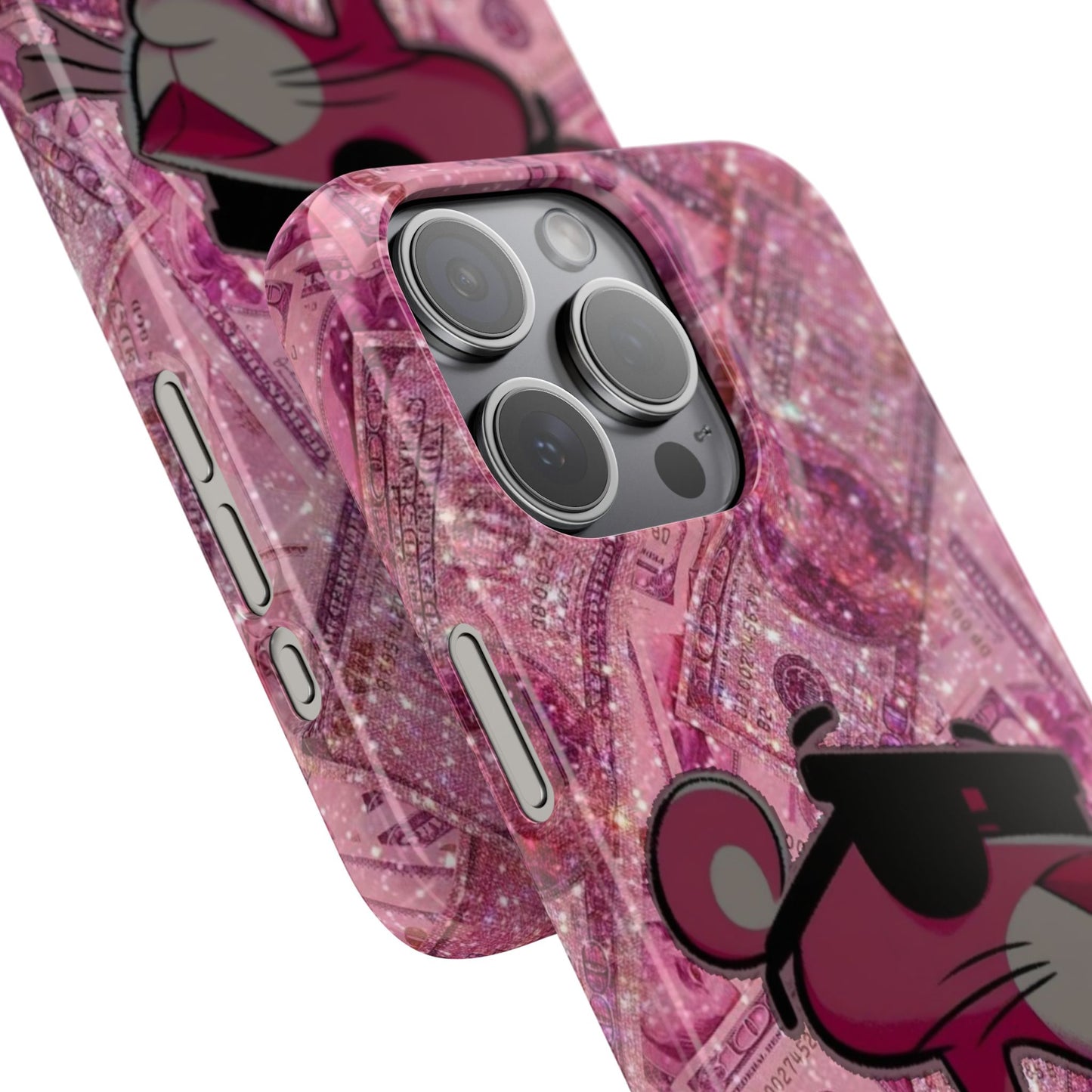 Cool Pink Panther Snap Cases for Phone, Trendy Art Cover, Stylish Accessory for Youth, Gift Idea for Birthdays & Holidays