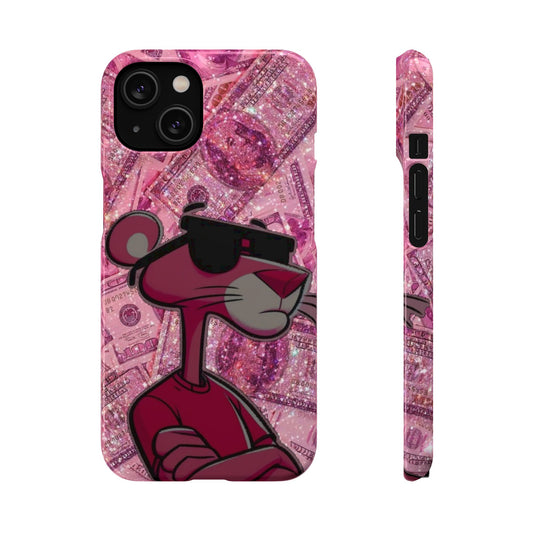 Cool Pink Panther Snap Cases for Phone, Trendy Art Cover, Stylish Accessory for Youth, Gift Idea for Birthdays & Holidays