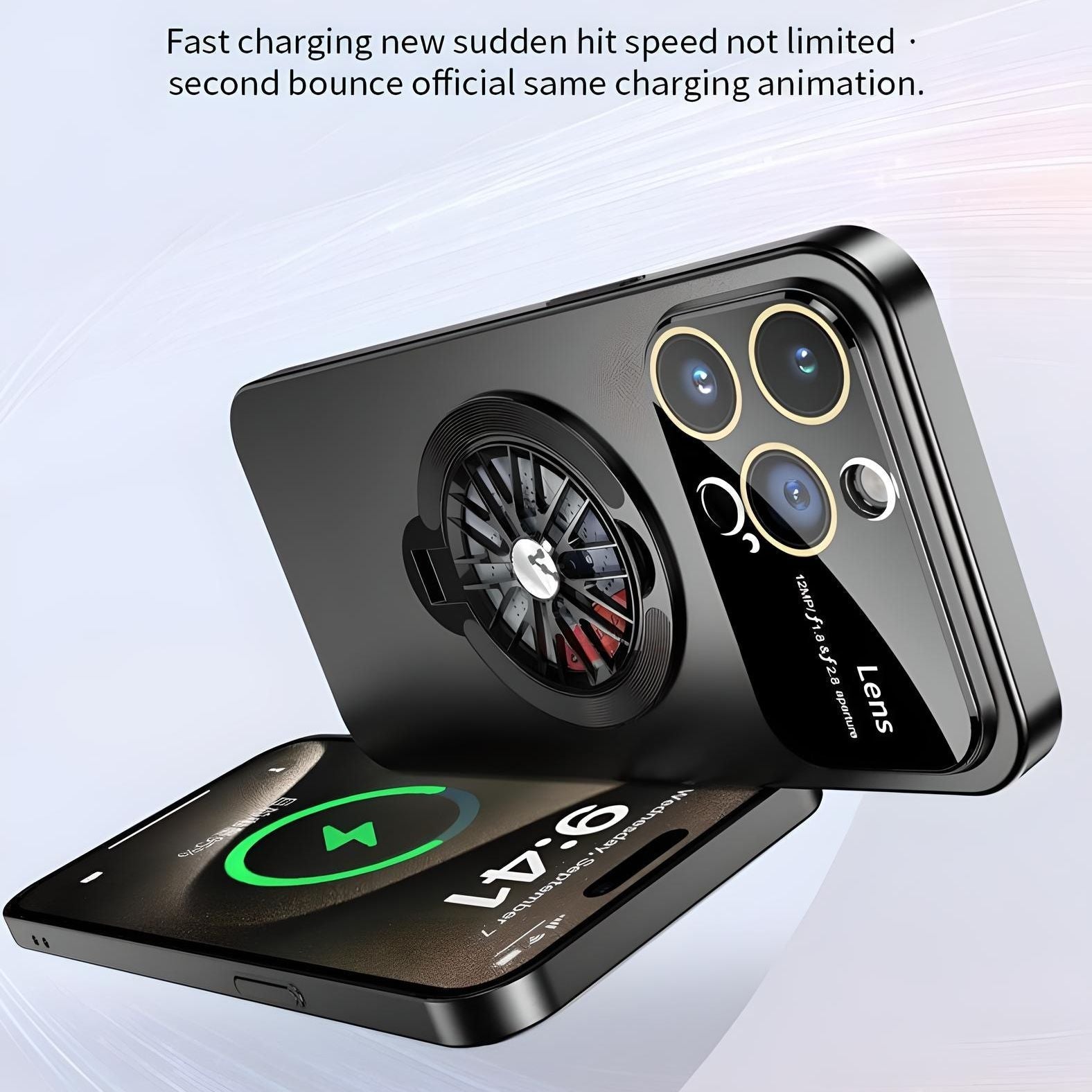 Rotarycase: Spinning Bracket Stand Magsafe Iphone Case | Full HD Camera Shield