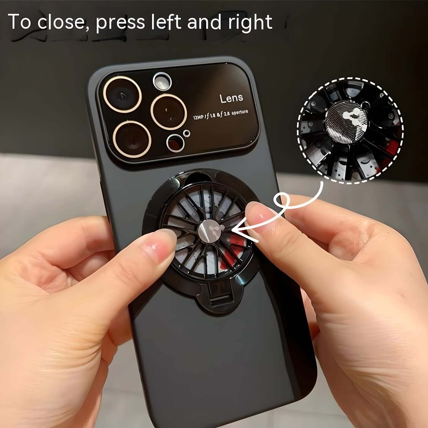 Rotarycase: Spinning Bracket Stand Magsafe Iphone Case | Full HD Camera Shield
